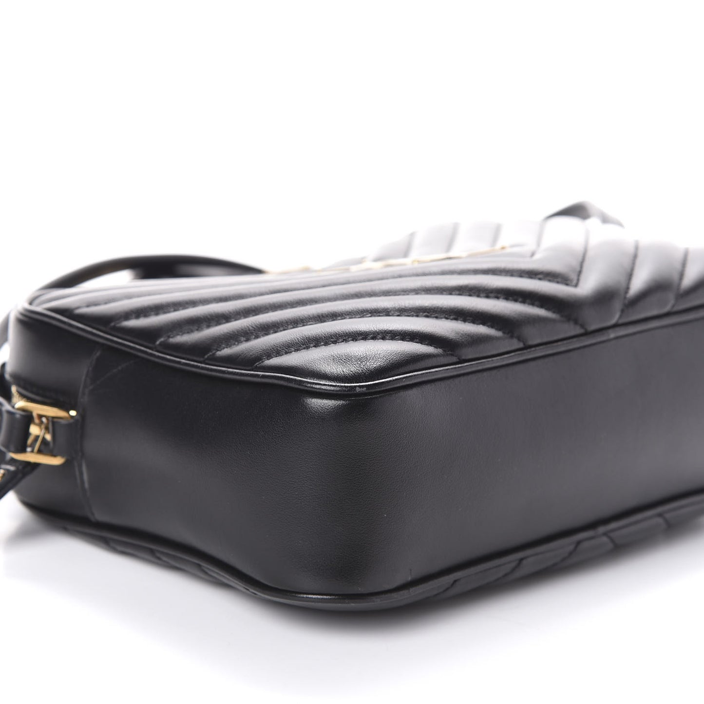 Calfskin Matelasse Monogram Lou Camera Bag Black