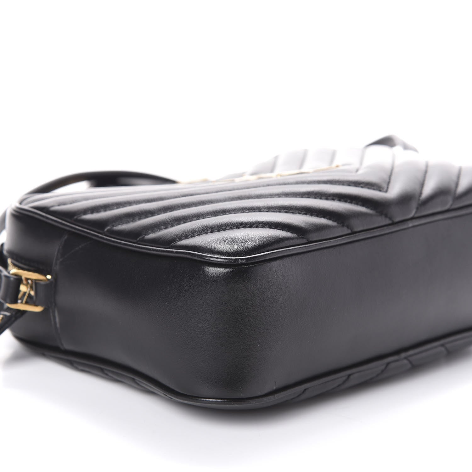 Saint Laurent Calfskin Matelasse Monogram Lou Camera Bag Black 9 of 10