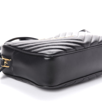 Saint Laurent Calfskin Matelasse Monogram Lou Camera Bag Black 9 of 10