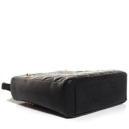 Chanel Caviar Quilted Petit Shopping Tote PST Black 4 of 8