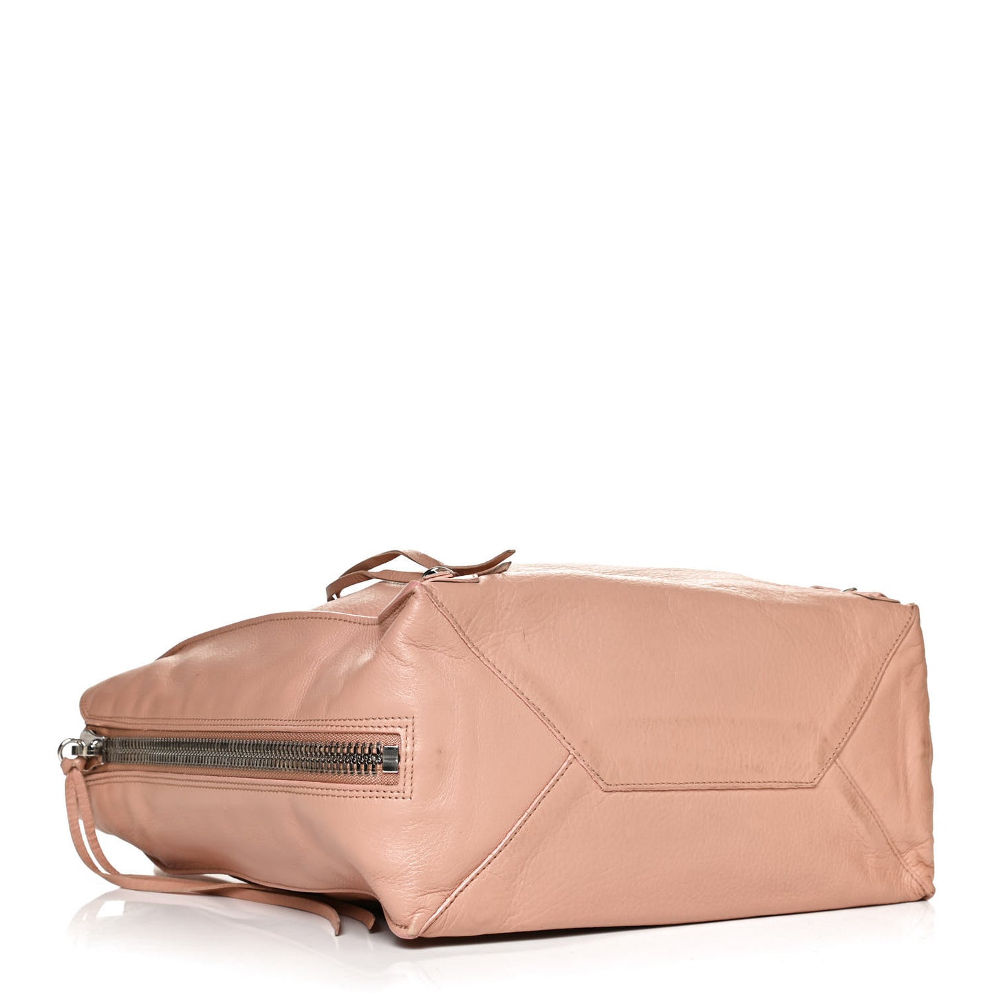 Veau Papier A5 Zip Around Tote Beige Desert