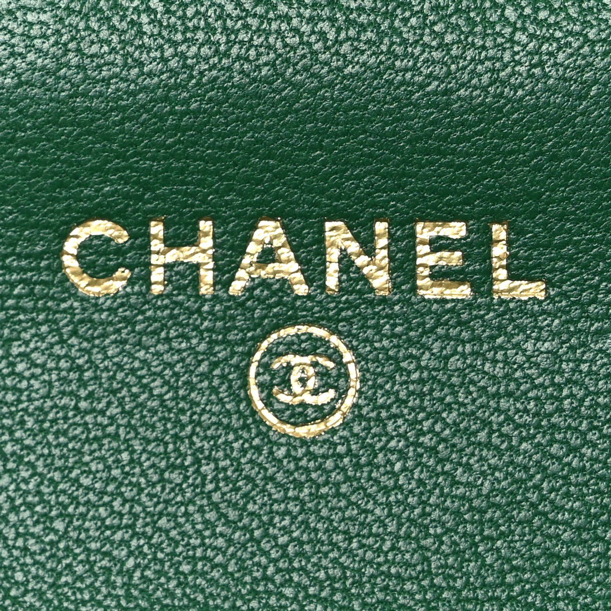 Lambskin Quilted Flap Card Holder Wallet Green
