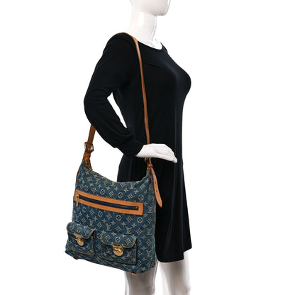 Louis Vuitton Denim Baggy GM Blue 2 of 9
