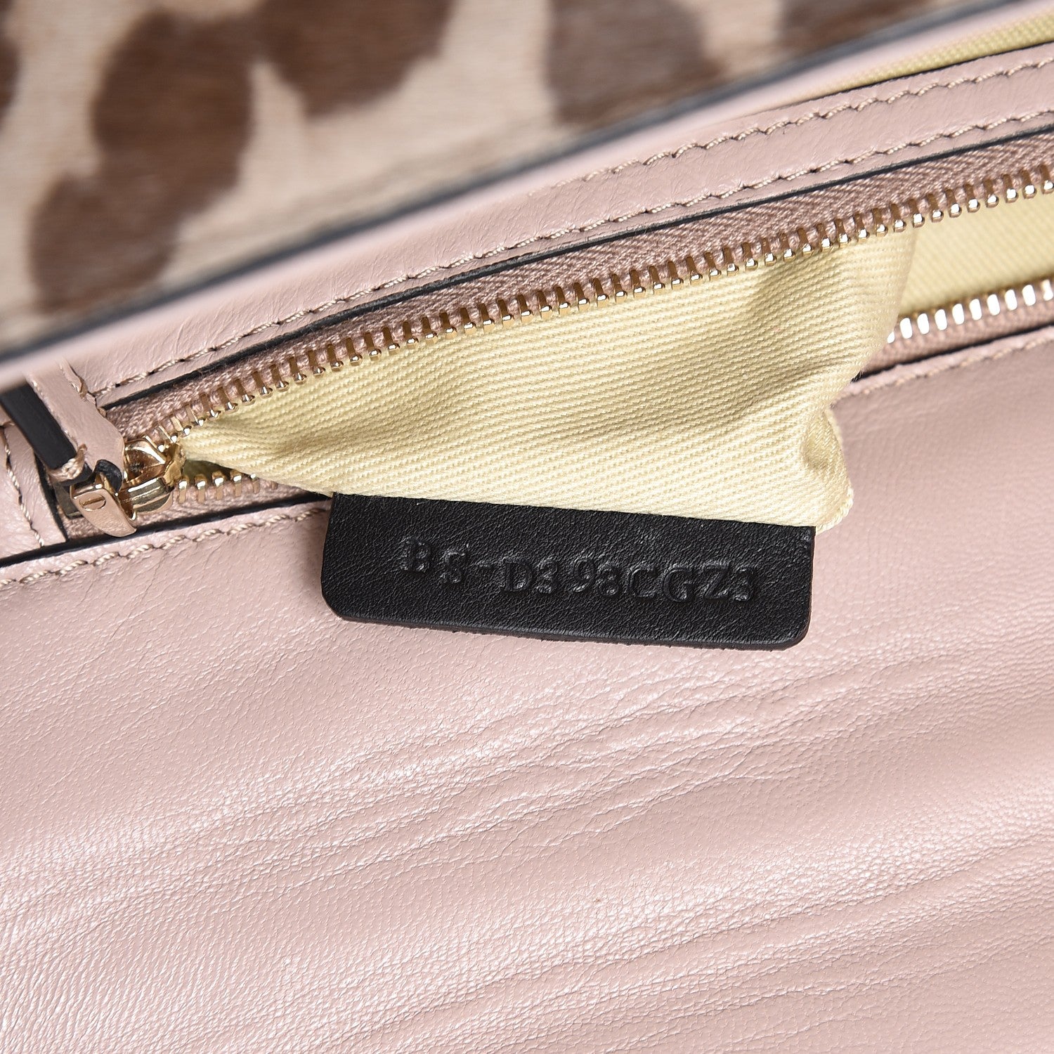 Valentino Garavani Calf Hair Leopard Print Medium Glam Lock Rockstud Flap Blush 7 of 8