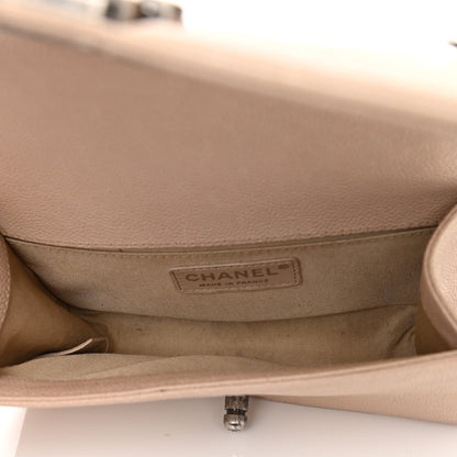 Chanel Caviar Quilted Small Boy Flap Light Beige 5 of 14