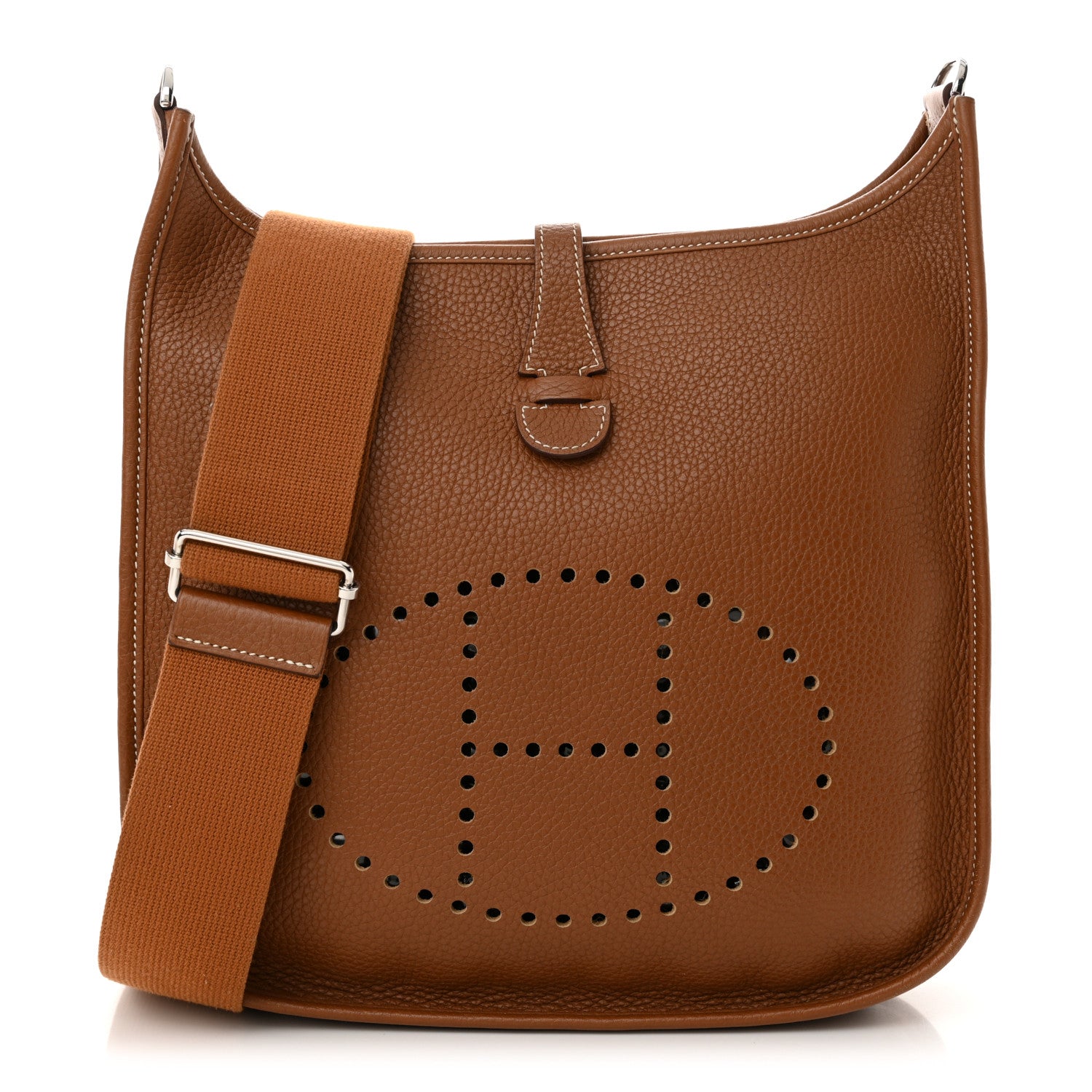 Hermes Taurillon Clemence Evelyne III PM Gold 1 of 15