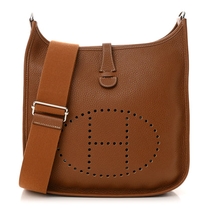 Hermes Taurillon Clemence Evelyne III PM Gold 1 of 15