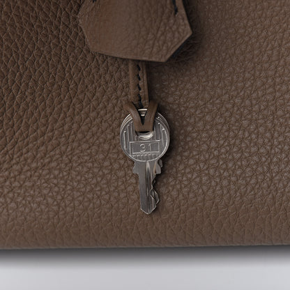 Hermes Togo Horseshoe Birkin 30 Black Etoupe 12 of 29