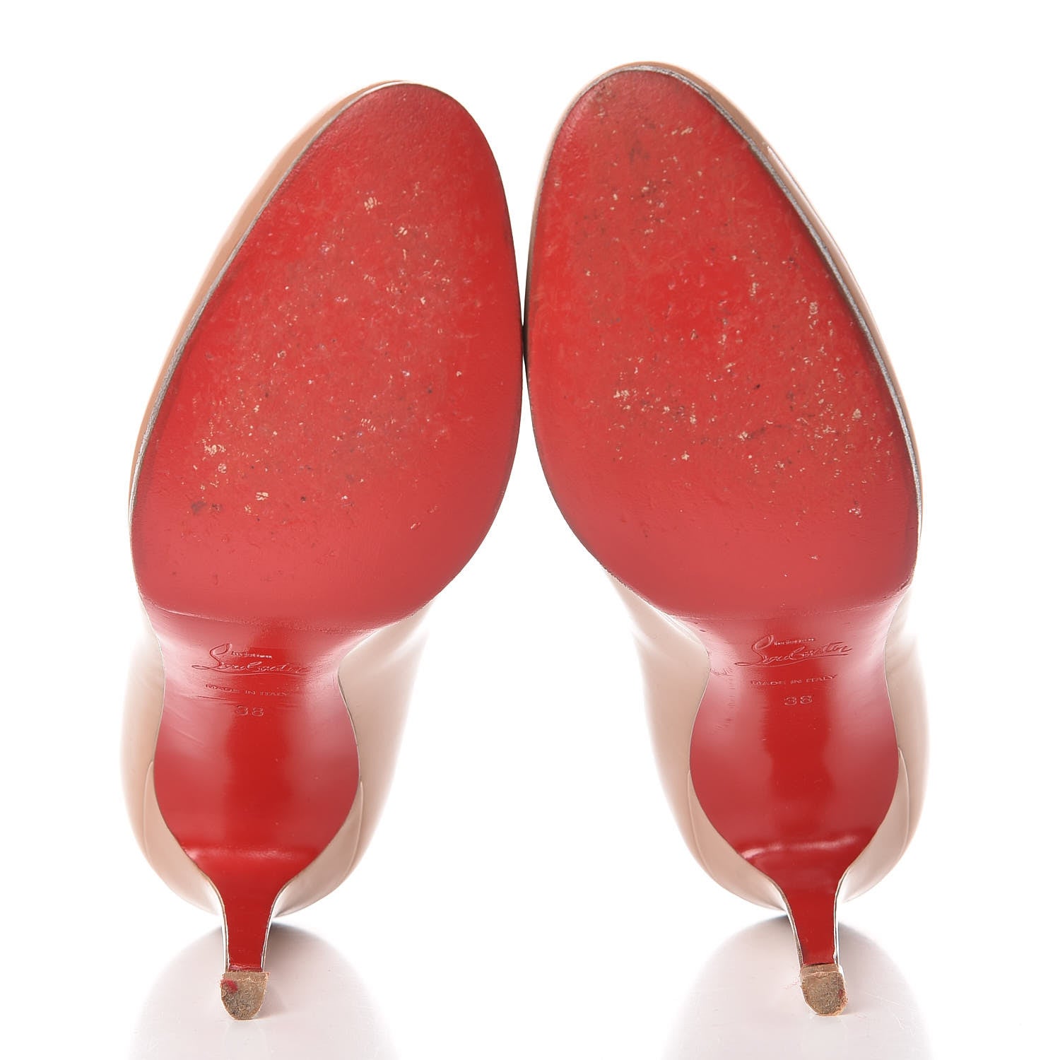 Christian Louboutin Patent Simple 100 Pumps 38 Nude 9 of 14