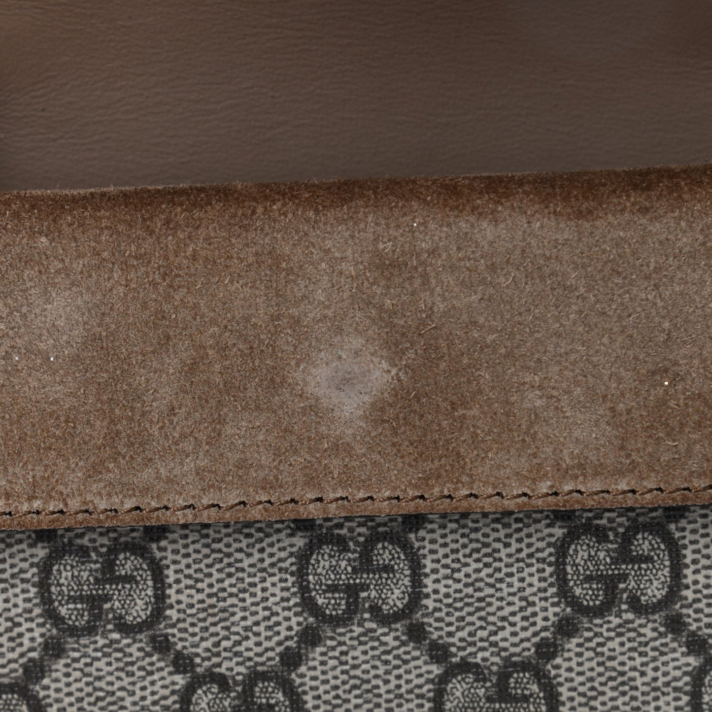 GG Supreme Monogram Super Mini Dionysus Shoulder Bag Taupe