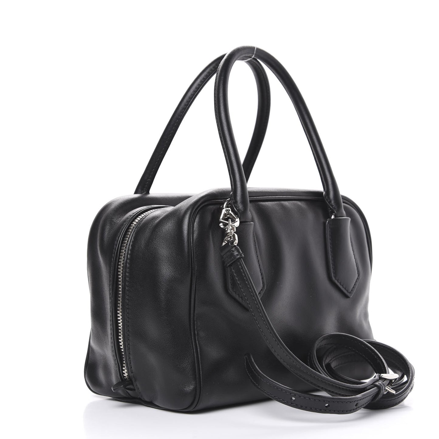 Soft Calf Medium Inside Tote Black Mughetto