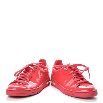 Louis Vuitton Patent Calfskin Frontrow Sneakers 36 Framboise 6 of 17