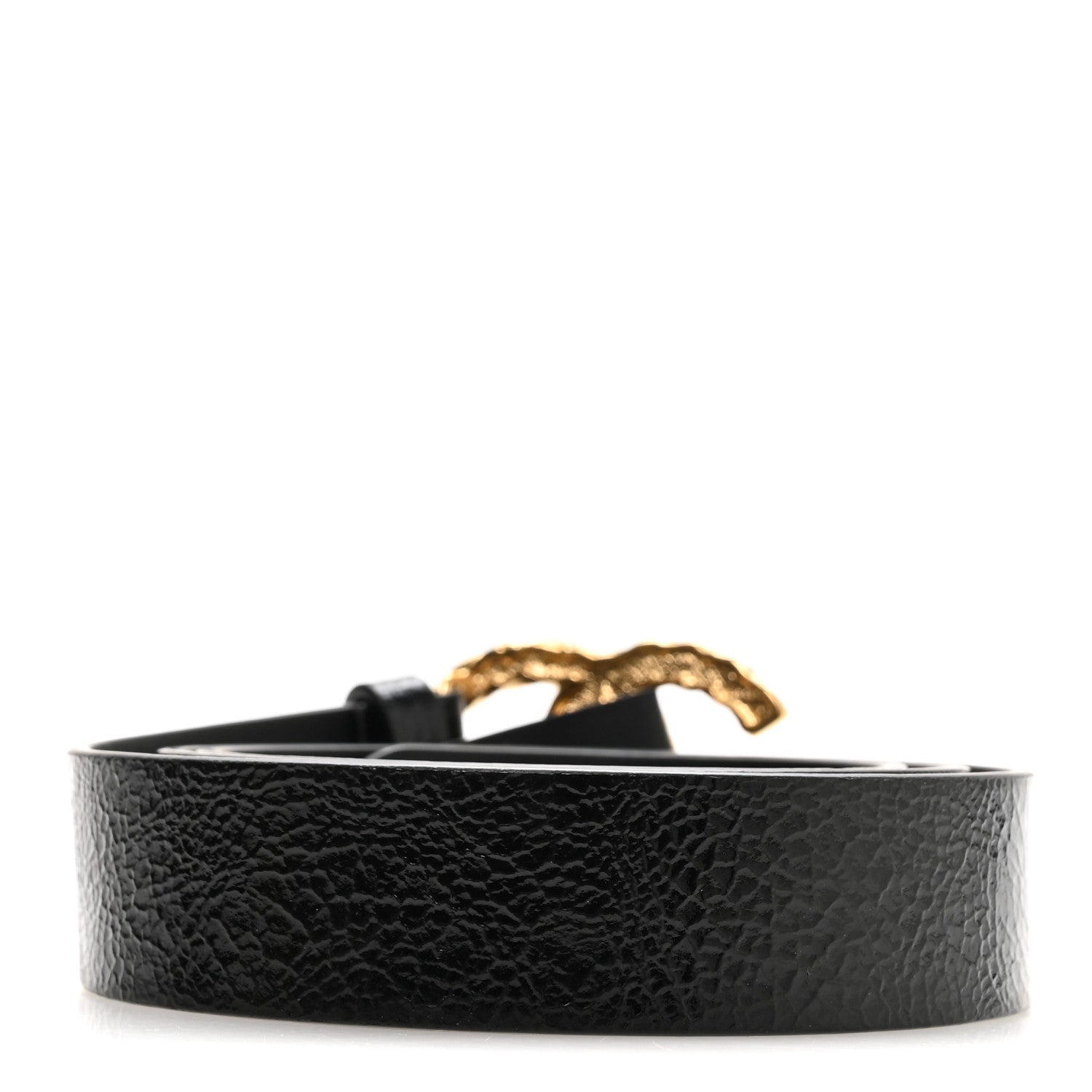 Chanel Glazed Calfskin CC Belt 90 36 Black 2 of 6