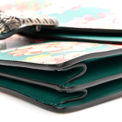 Gucci Calfskin Blooms Print Medium Dionysus Shoulder Bag Bright Emerald Multicolor 10 of 10