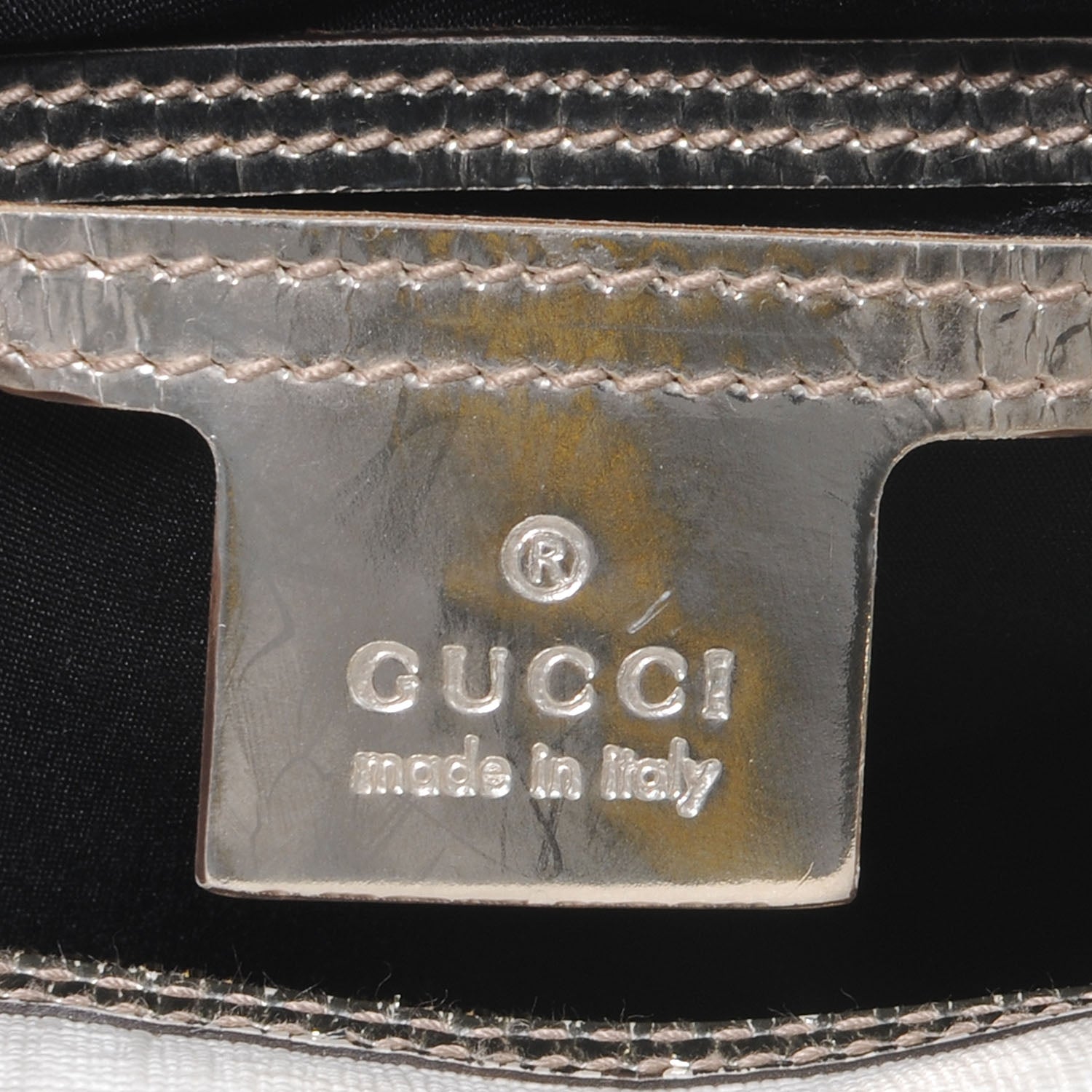 Gucci Monogram Medium Joy Boston Metallic 6 of 7