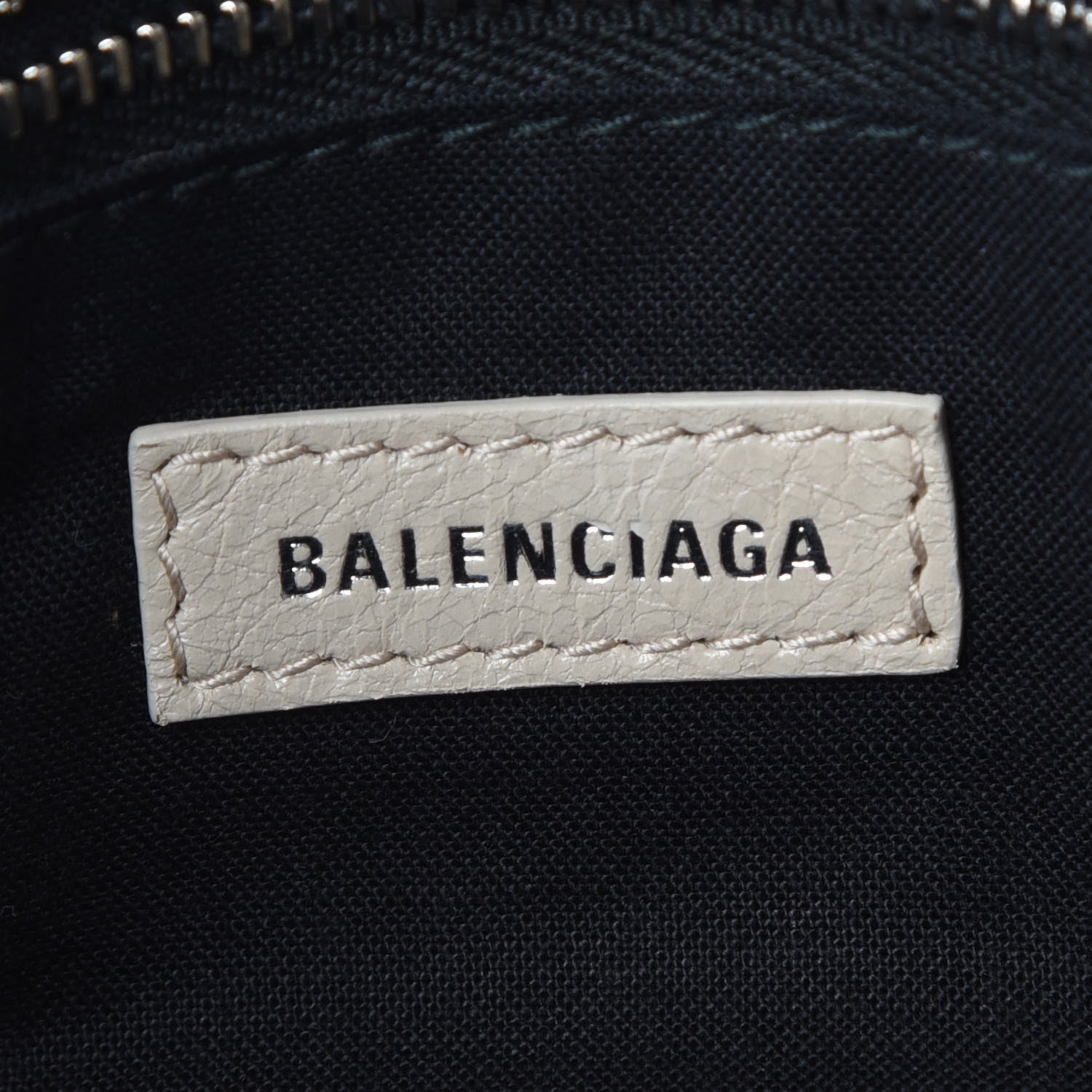 Balenciaga Agneau Classic Silver Hardware S City Logo Strap Light Beige Black 7 of 12