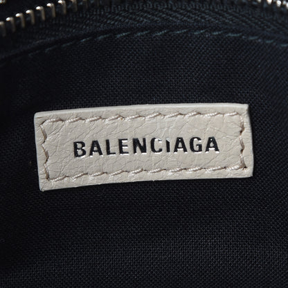 Balenciaga Agneau Classic Silver Hardware S City Logo Strap Light Beige Black 7 of 12