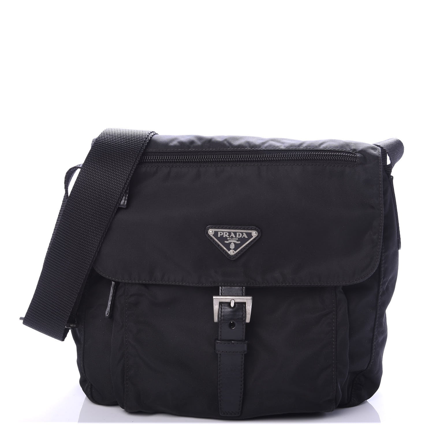 Prada Nylon Vela Messenger Black 1 of 9