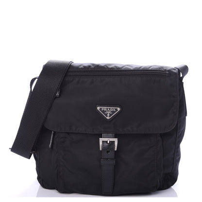 Prada Nylon Vela Messenger Black 1 of 9