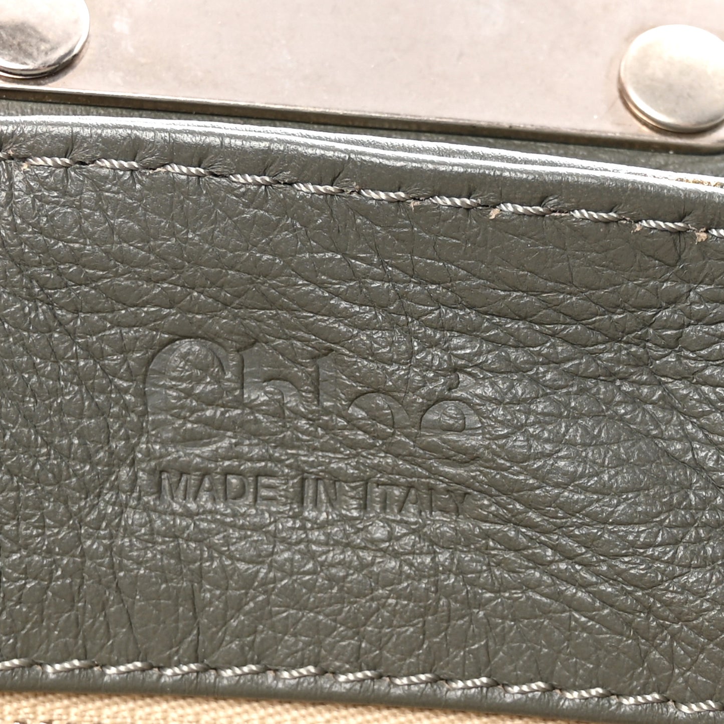 Calfskin Medium Paddington Satchel Gray
