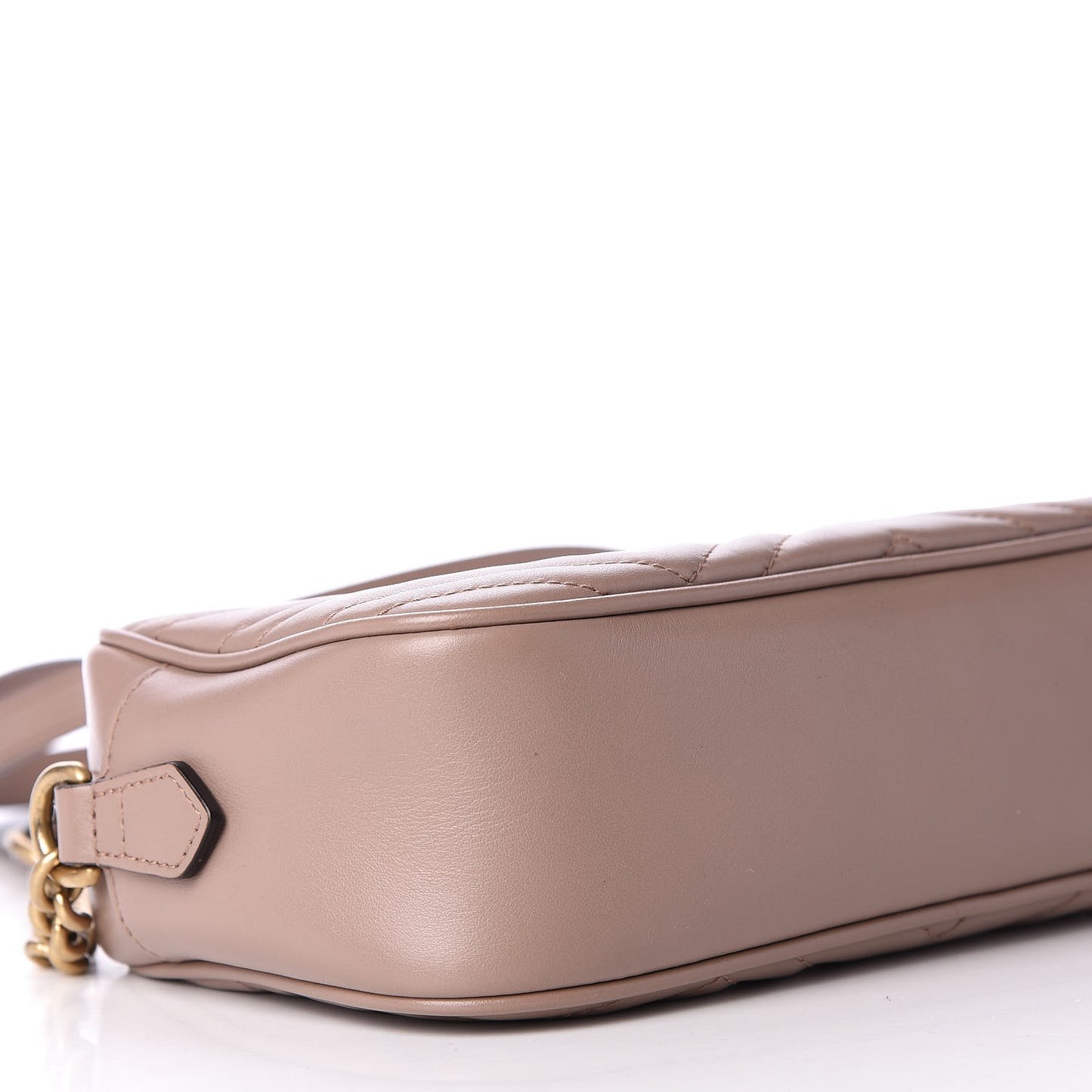 Calfskin Matelasse Small GG Marmont Chain Shoulder Bag Porcelain Rose