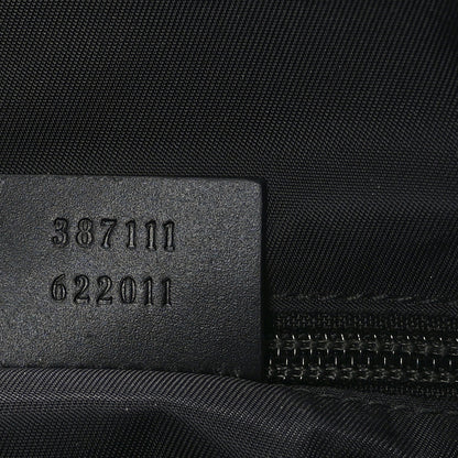 Gucci GG Supreme Monogram Web Messenger Bag Black 6 of 9