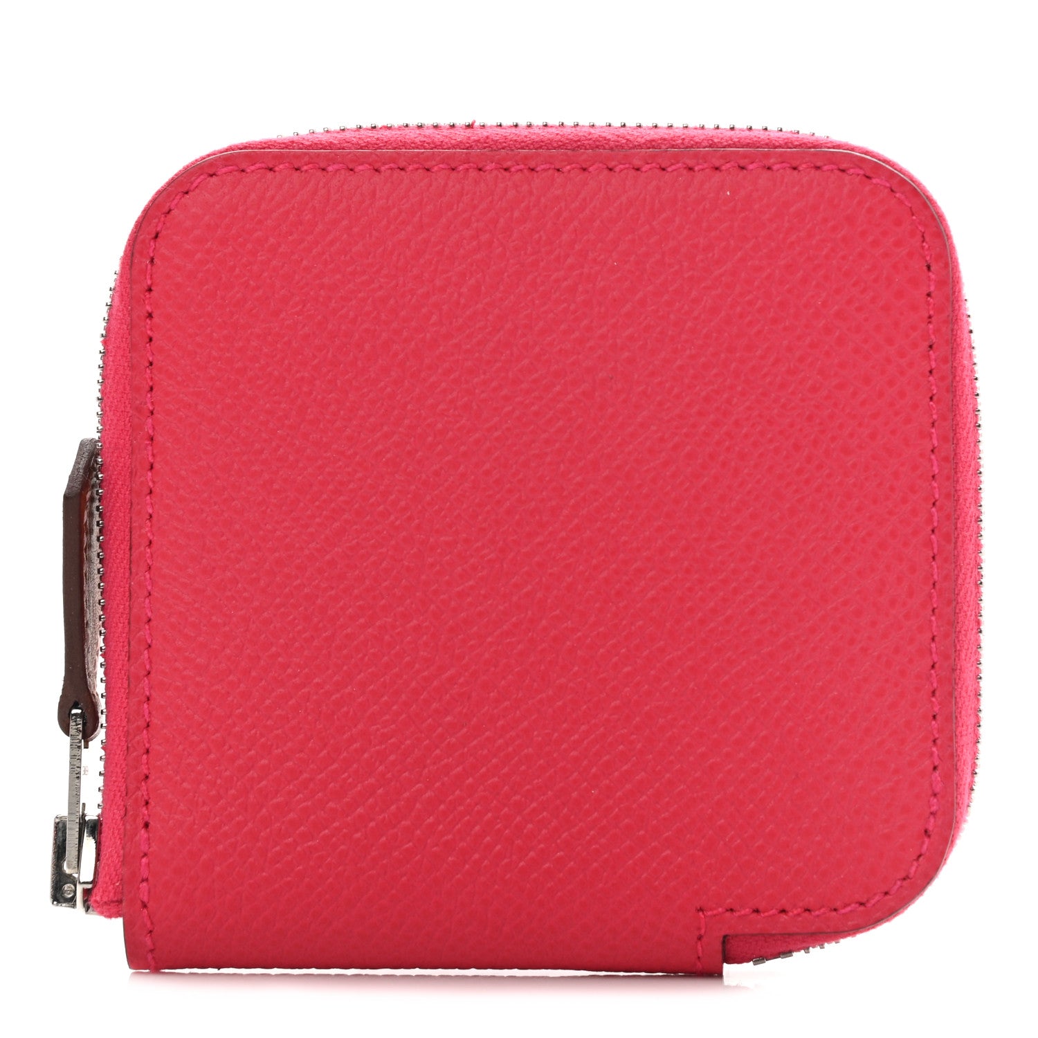 Hermes Epsom Silk'in Coin Purse Rose Mexico 1 of 8