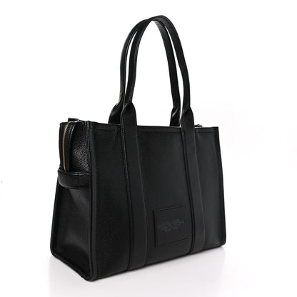 Marc Jacobs Grained Calfskin Large The Tote Bag Black 3 of 10