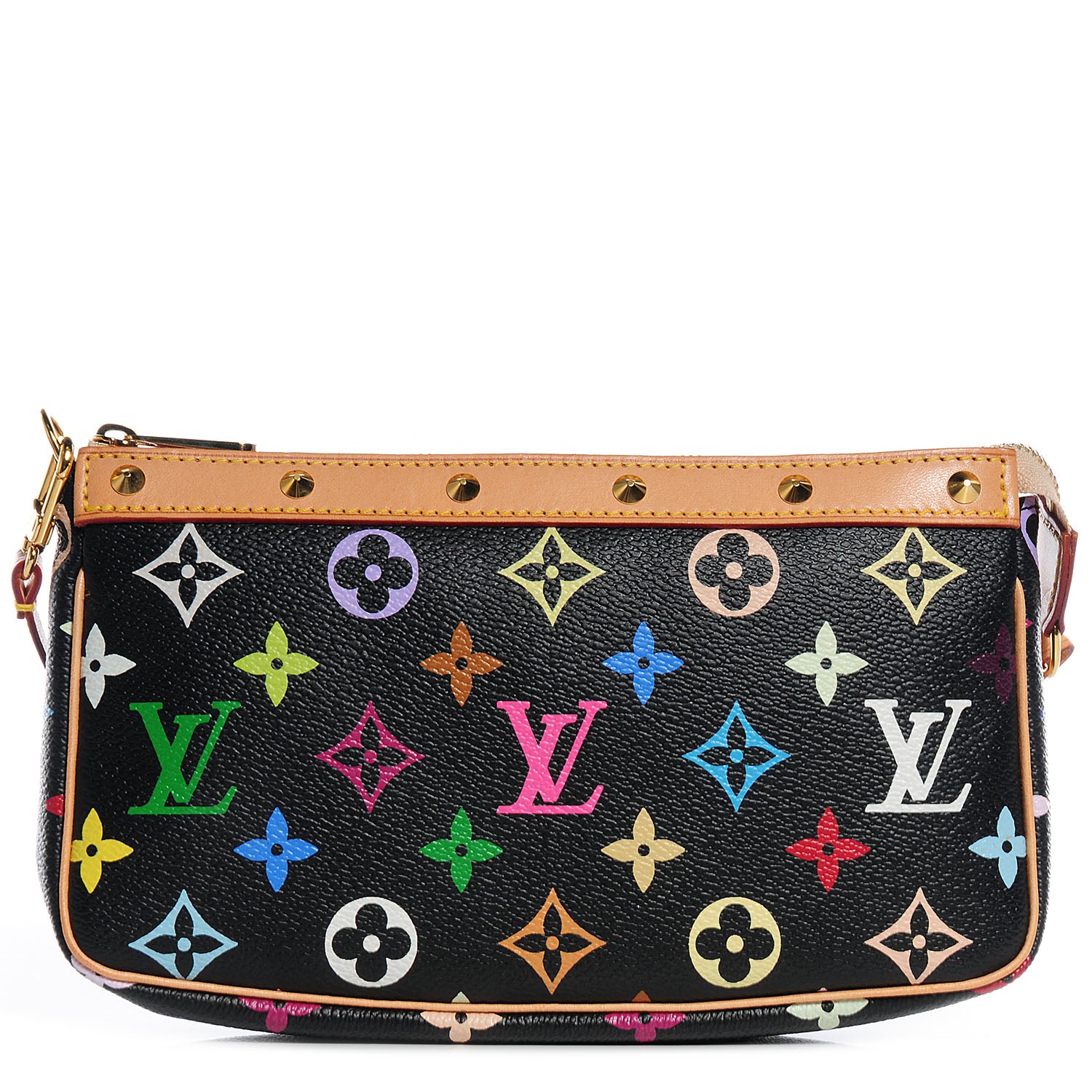 Louis Vuitton Monogram Multicolor Pochette Accessories Black 1 of 8