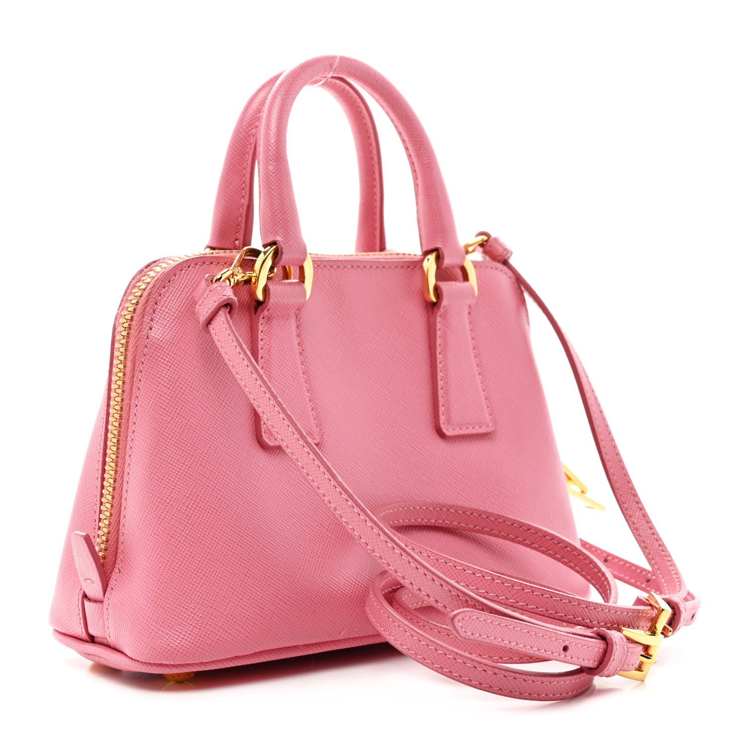 Prada Saffiano Lux Mini Promenade Tote Begonia 3 of 18