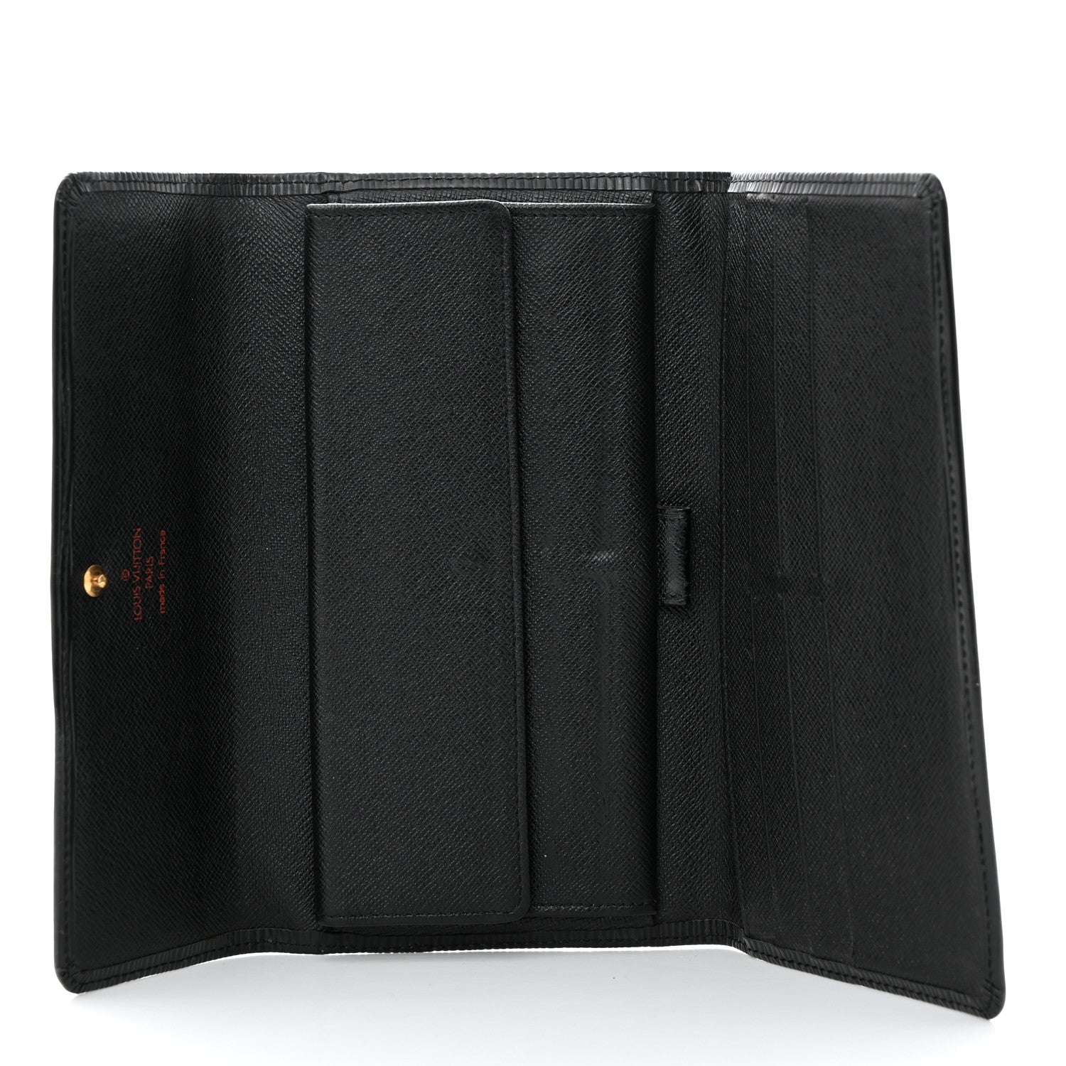 Louis Vuitton Epi Porte Tresor International Wallet Black 5 of 8
