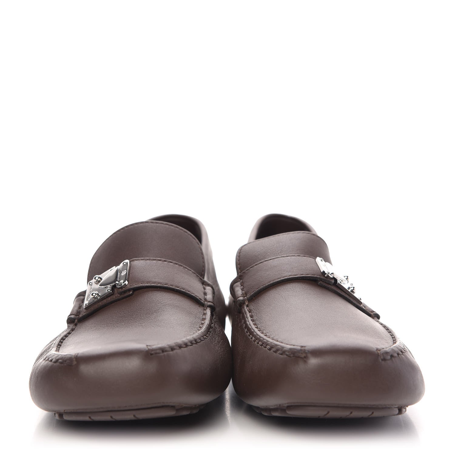Louis Vuitton Calfskin Mens Lombok Moccasin Loafers 9 Cacao 2 of 8