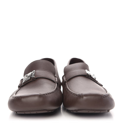 Louis Vuitton Calfskin Mens Lombok Moccasin Loafers 9 Cacao 2 of 8