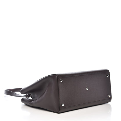 Fendi Vitello Elite Regular 2Jours Tote Caffe Noir 4 of 10