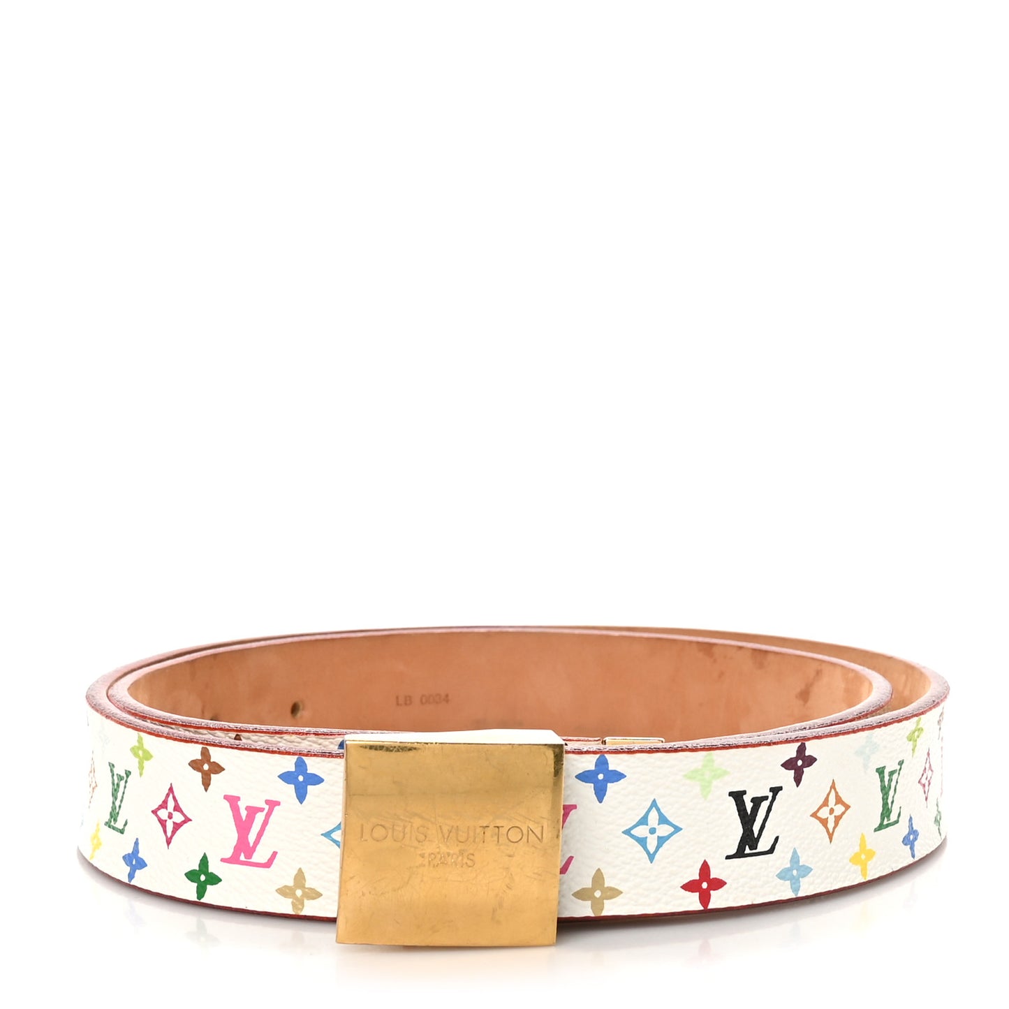Monogram Multicolor Belt 90 36 White