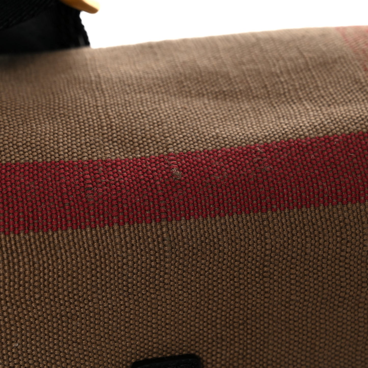 Canvas Mega Check Small Baildon Messenger Bag Black