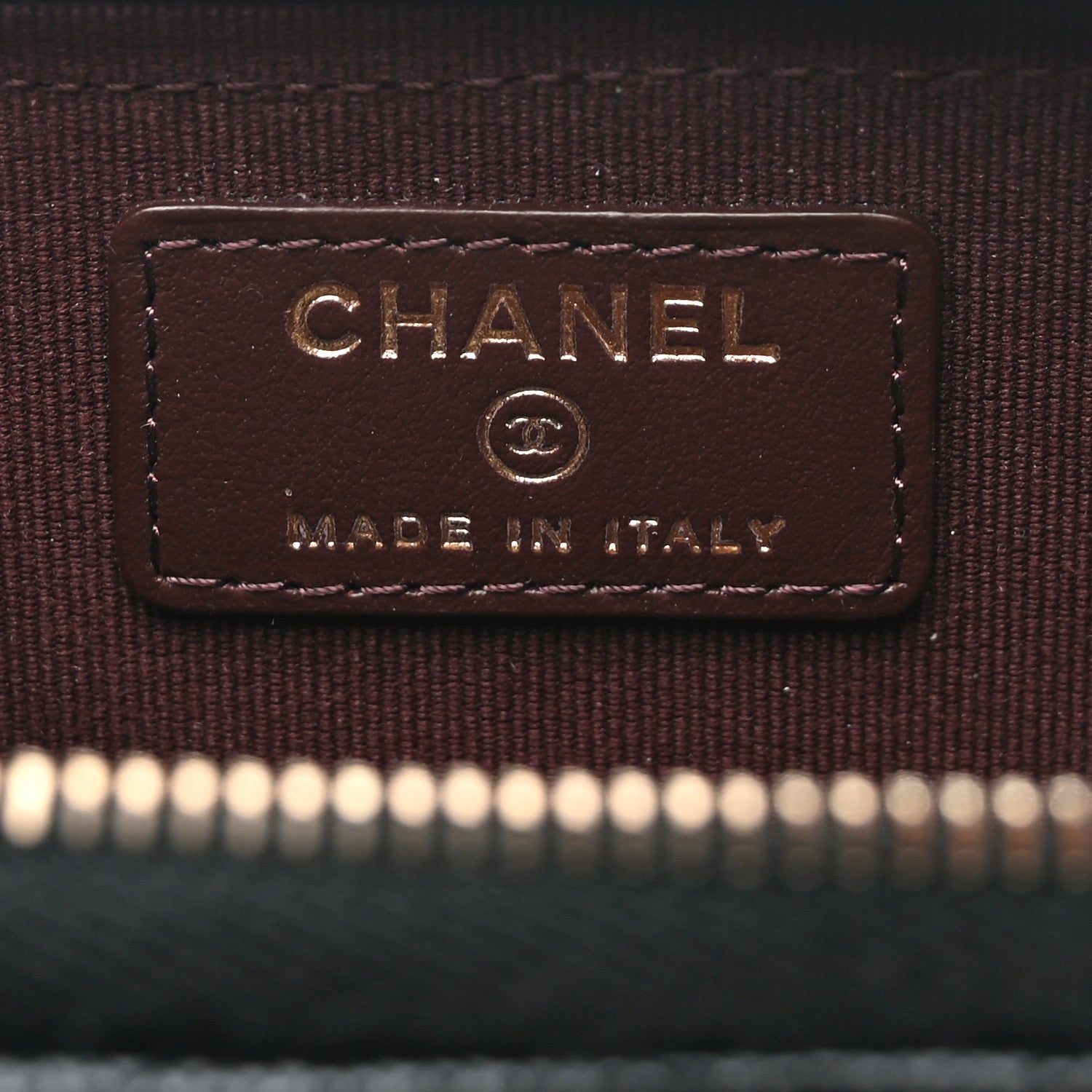 Chanel Caviar Quilted Zip Card Holder Black 6 of 7