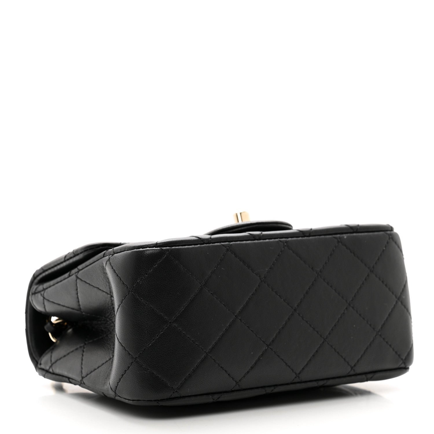 Chanel Lambskin Quilted Enamel Mini Pearl Crush Flap Black 4 of 10