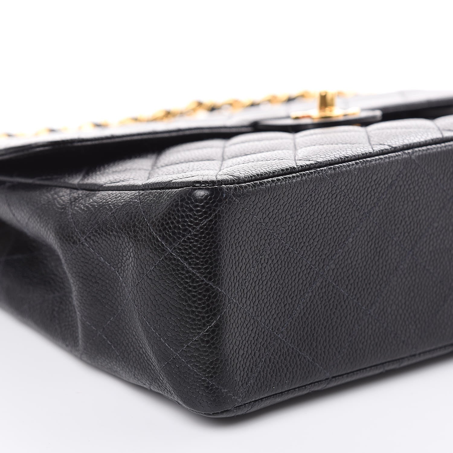 Chanel Caviar Quilted Jumbo Single Flap Black 9 of 10