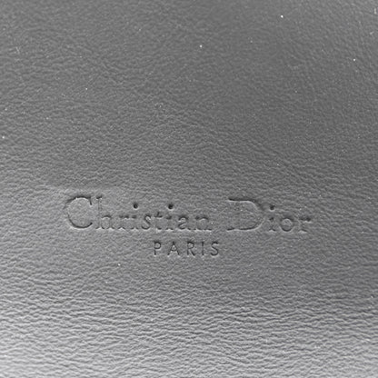 Christian Dior Ultra Matte Calfskin Saddle Chain Wallet Pouch Black 7 of 11