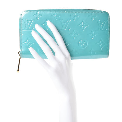 Louis Vuitton Vernis Zippy Wallet Blue Lagon 2 of 11