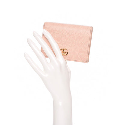 Gucci Dollar Calfskin GG Marmont Card Case Perfect Pink 2 of 8