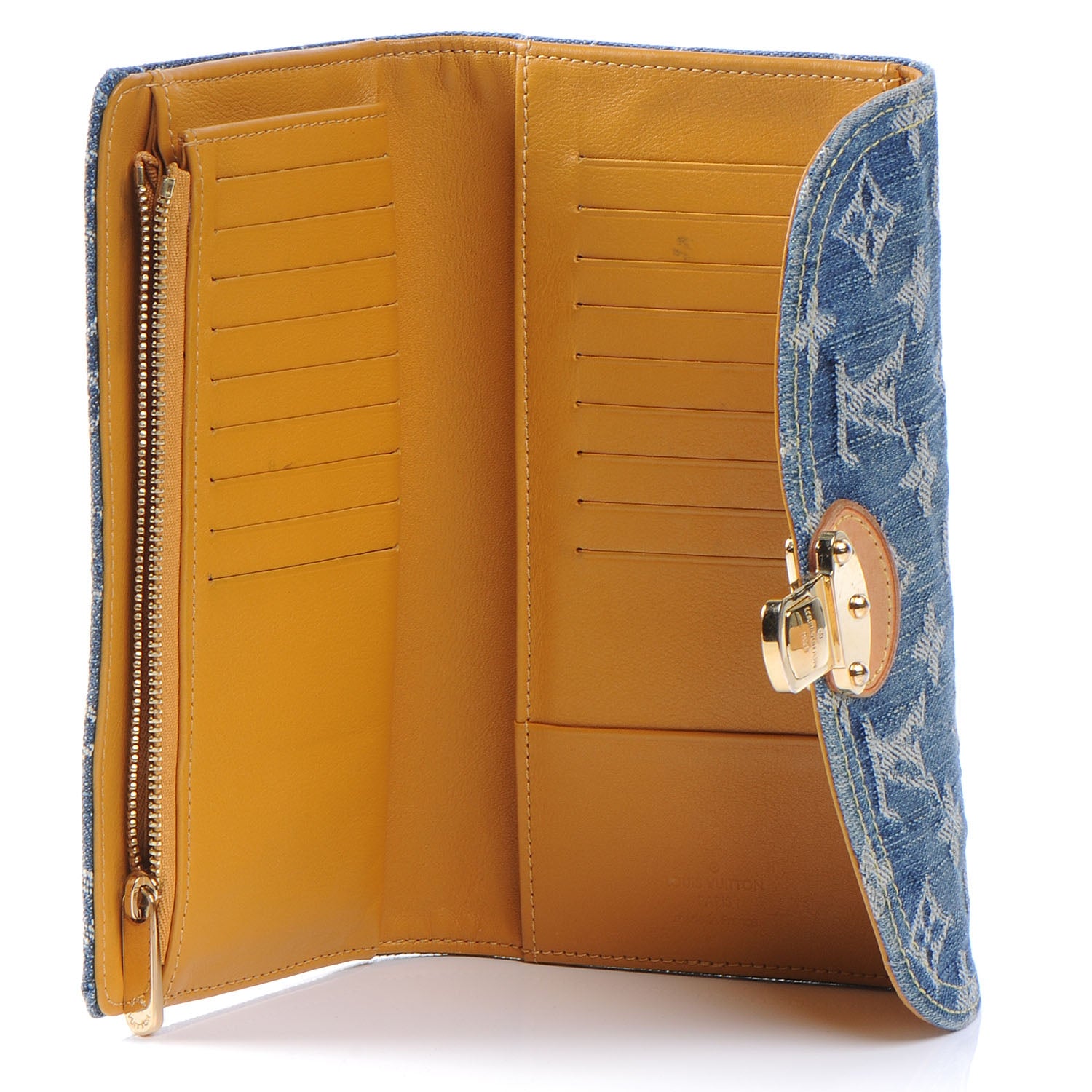 Louis Vuitton Denim Amelia Wallet Blue 6 of 8