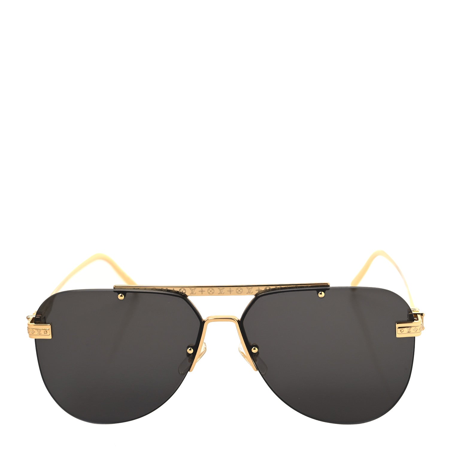 Louis Vuitton Metal LV Ash Sunglasses Z1261W Gold 2 of 7