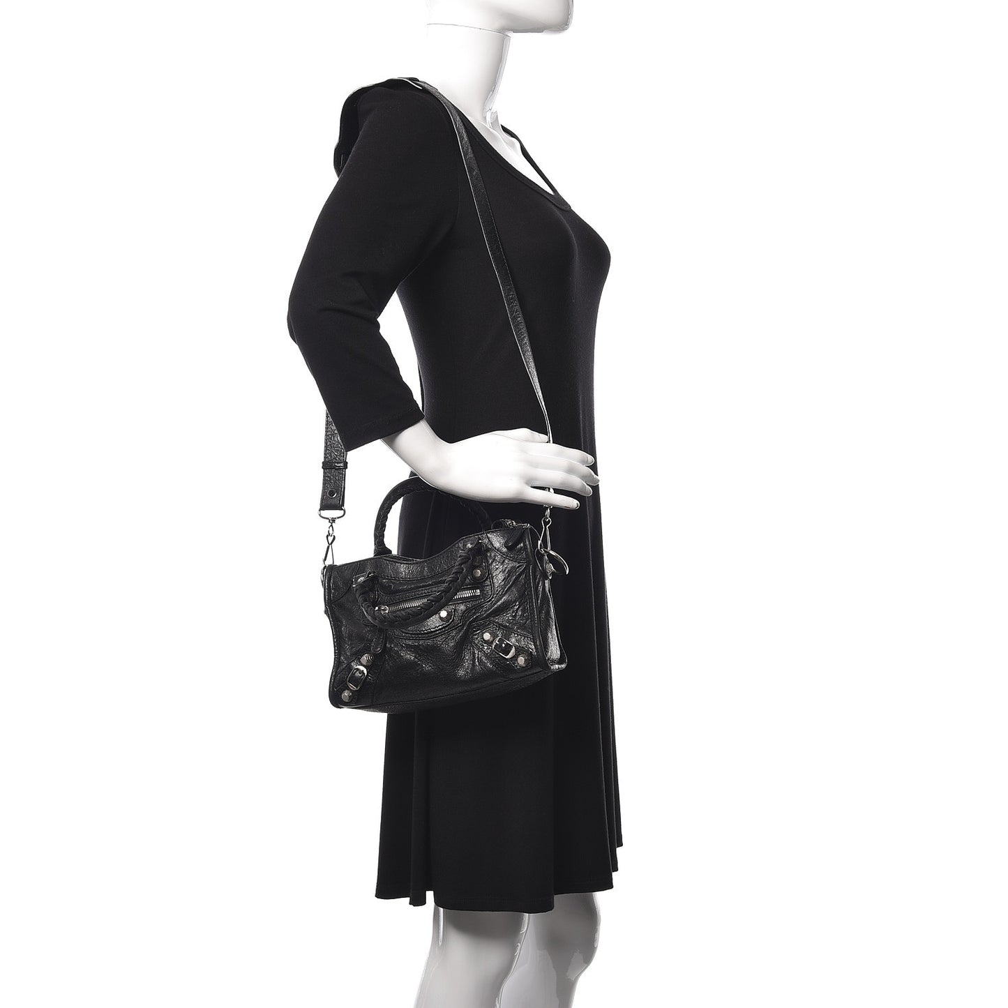 Agneau Giant 12 Silver Hardware Mini City Black