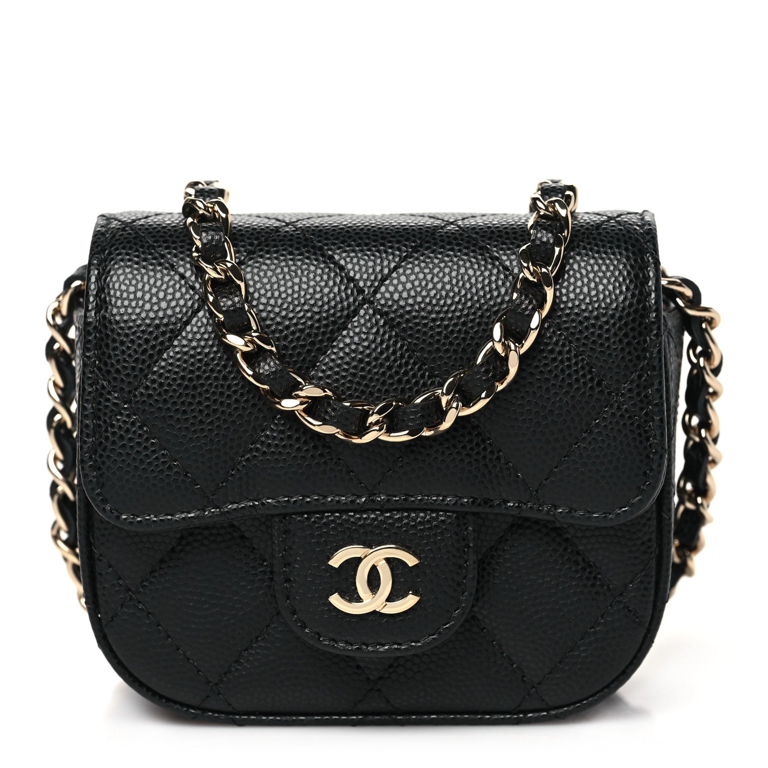Chanel Caviar Quilted Mini Clutch With Chain Black 1 of 12