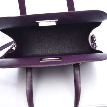 Hermes Box Handle Bag Raisin 6 of 15