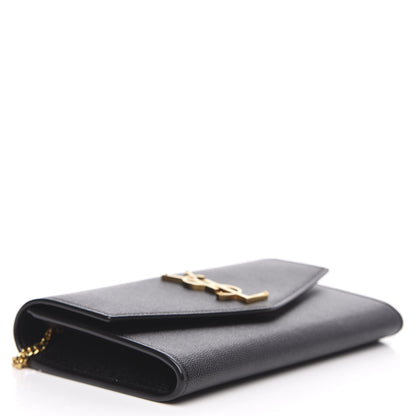 Saint Laurent Grain De Poudre Uptown Chain Wallet Black 5 of 10