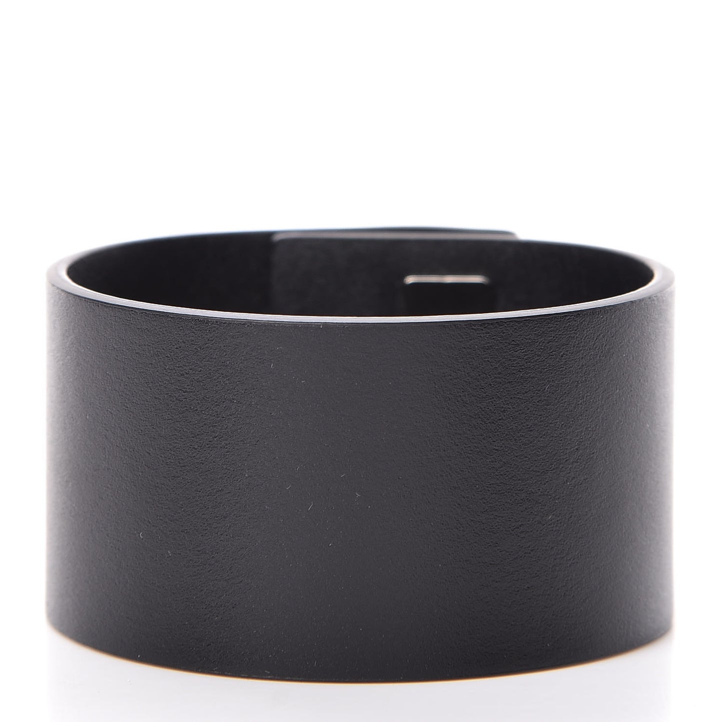 Calfskin Large Logo Bracelet Black