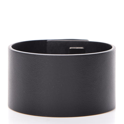 Christian Dior Calfskin Large Logo Bracelet Black 3 of 7
